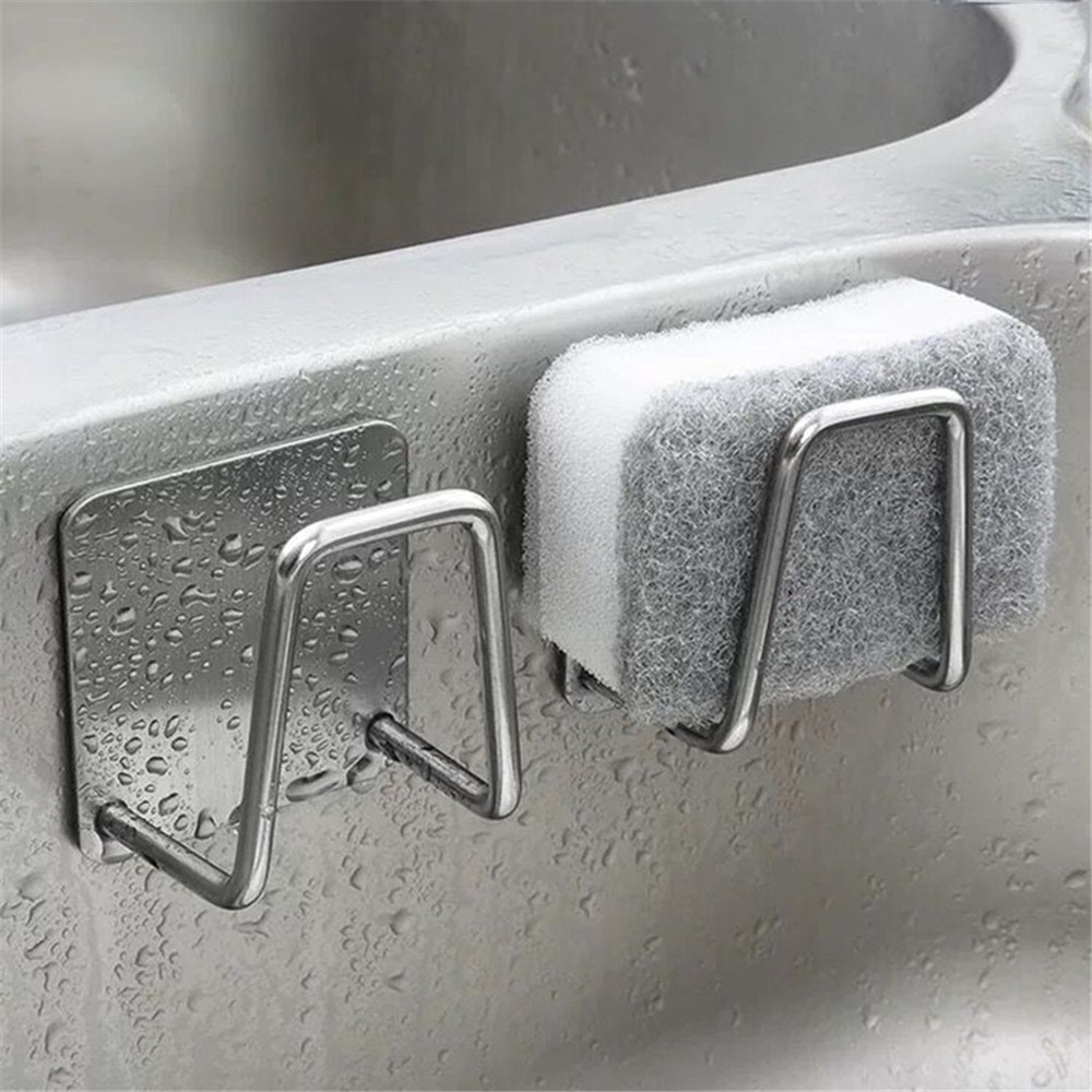 Commercial Kitchen Shed - ห้องครัวกาว Strong แขวนผนัง Hook SINK ฟองน้ําผู้ถือท่อระบายน้ํา