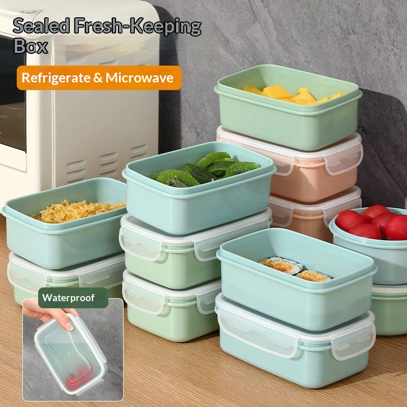 Commercial Kitchen Shed - กล่องเก็บอาหารสุญญากาศ ปราศจากสาร BPA สามารถวางซ้อนกันได้ ป้องกันการรั่วซึม กล่องใส่อาหารกลางวัน