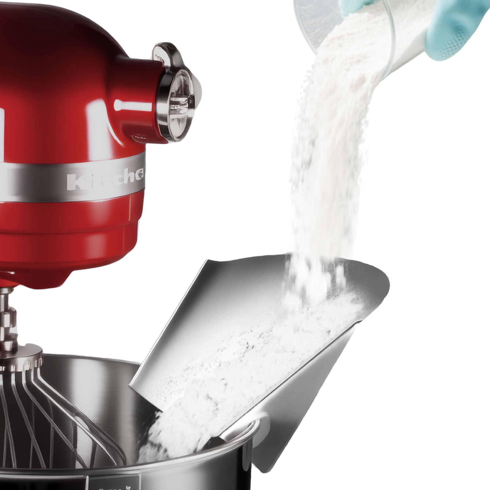 Commercial Kitchen Aid Mixer - ที่กันหกของเหลวสแตนเลส 1 ชิ้น สำหรับเครื่องผสมอาหารแบบตั้งโต๊ะ - ชามผสมสแตนเลส