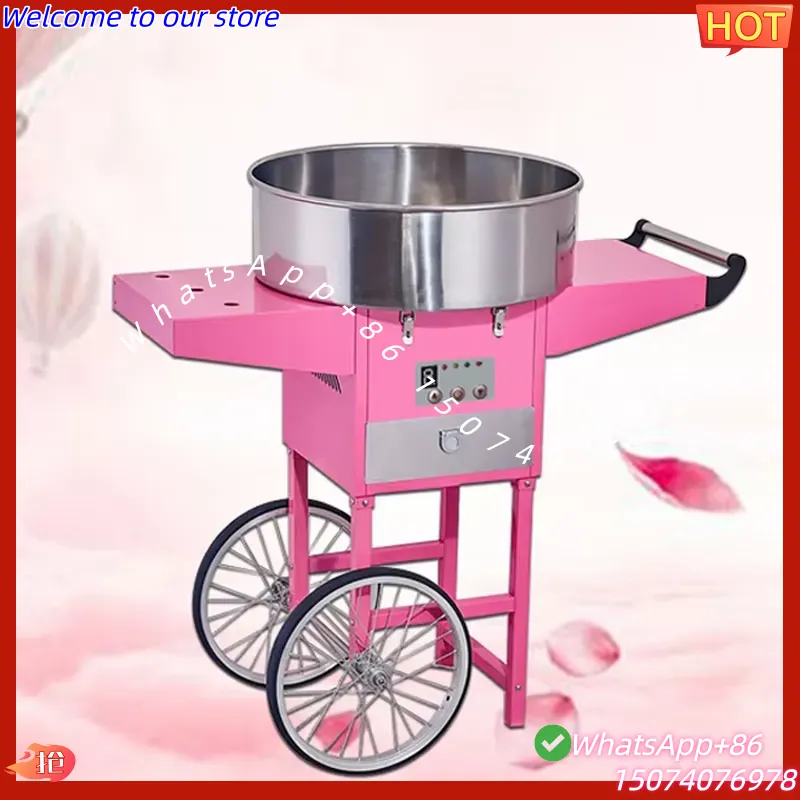 Candy Floss Machine Commercial - เครื่องทำสายไหมไฟฟ้าอัตโนมัติเชิงพาณิชย์ ปี 2026 สำหรับร้านอาหาร ใช้งานง่าย