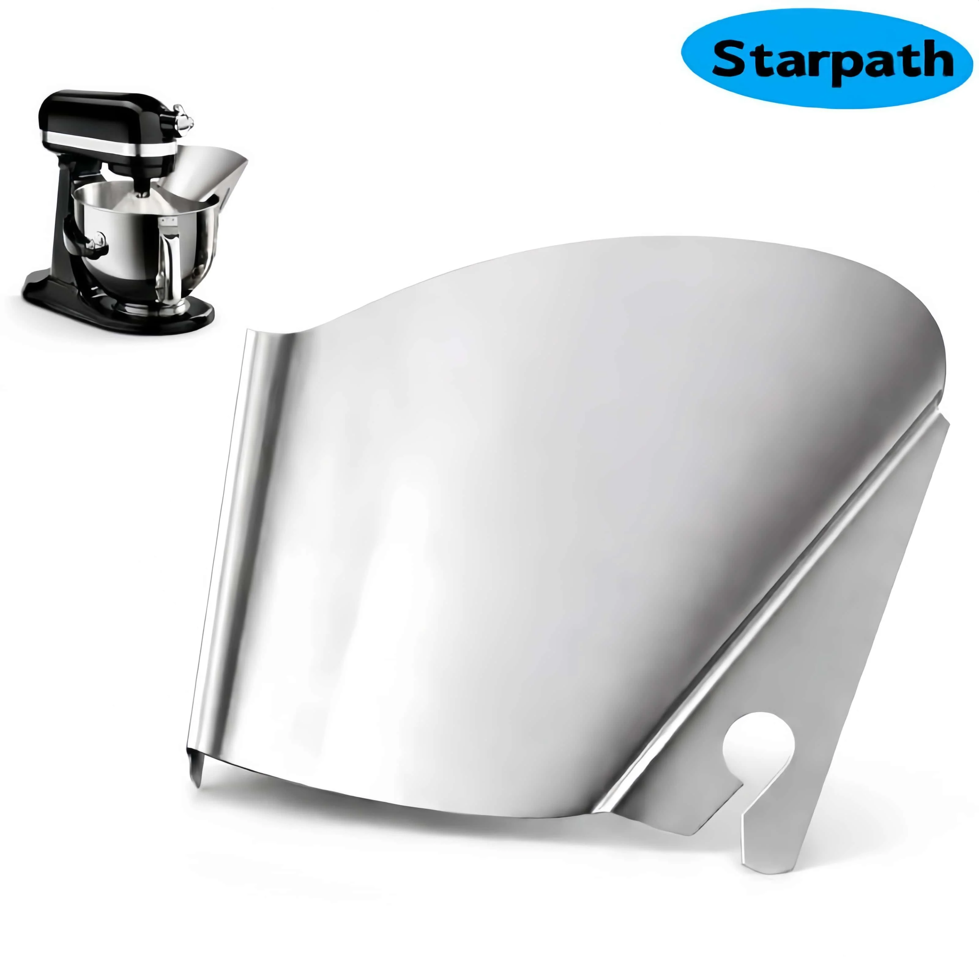 Commercial Kitchen Aid Mixer - แผ่นกันน้ำกระเด็นสแตนเลสสำหรับโถเครื่องผสมอาหารแบบตั้งโต๊ะ – ป้องกันการหกและกระเด็น ใช้ได้กับเครื่องผสมอาหาร KitchenAid ล้างในเครื่องล้างจานได้