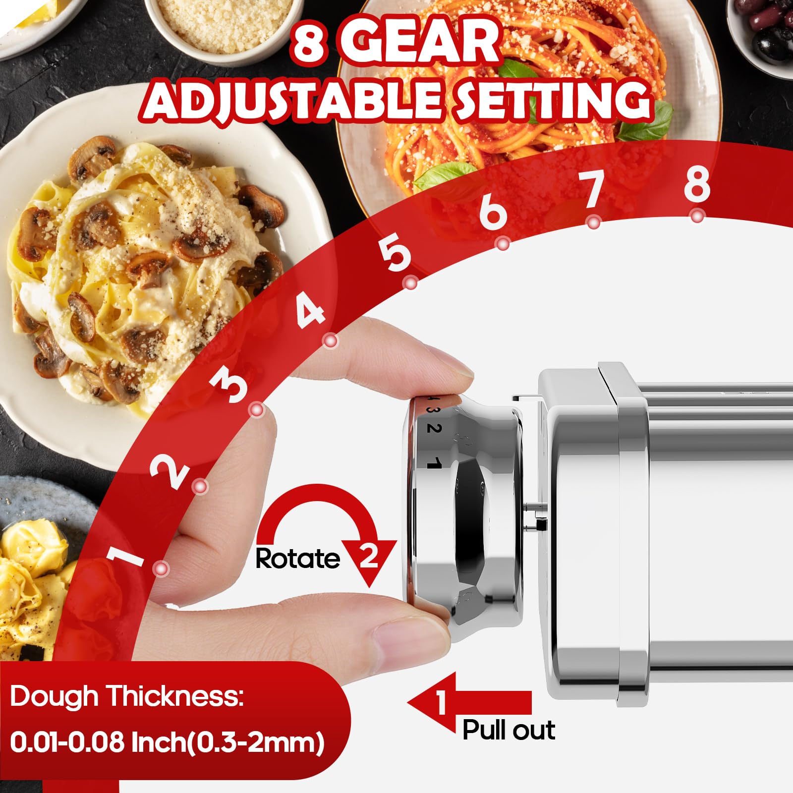 อุปกรณ์ทำพาสต้า 3in1 สแตนเลส ส - Commercial Kitchen Aid Mixer บทวิจารณ์และราคา