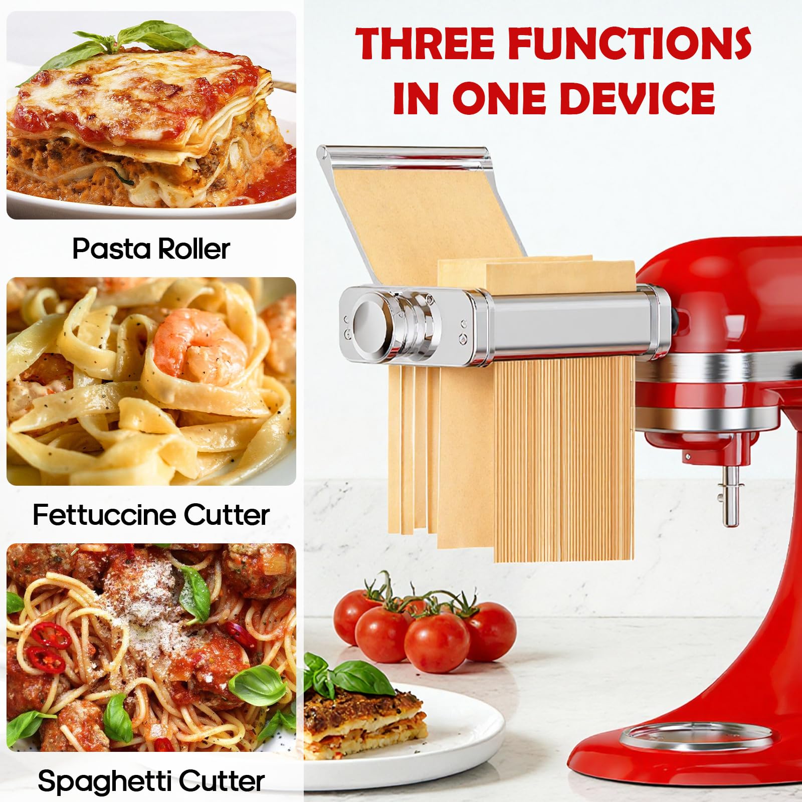 อุปกรณ์ทำพาสต้า 3in1 สแตนเลส ส - Commercial Kitchen Aid Mixer บทวิจารณ์และราคา