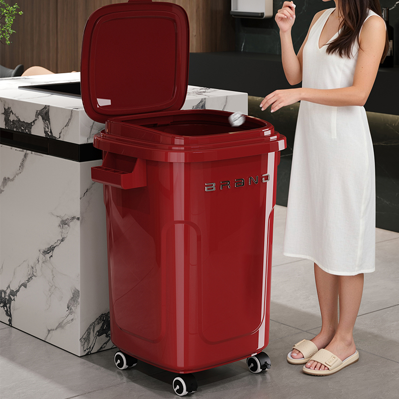 ถังขยะครัวขนาดใหญ่พร้อมล้อและฝ - Commercial Kitchen Needs บทวิจารณ์และราคา