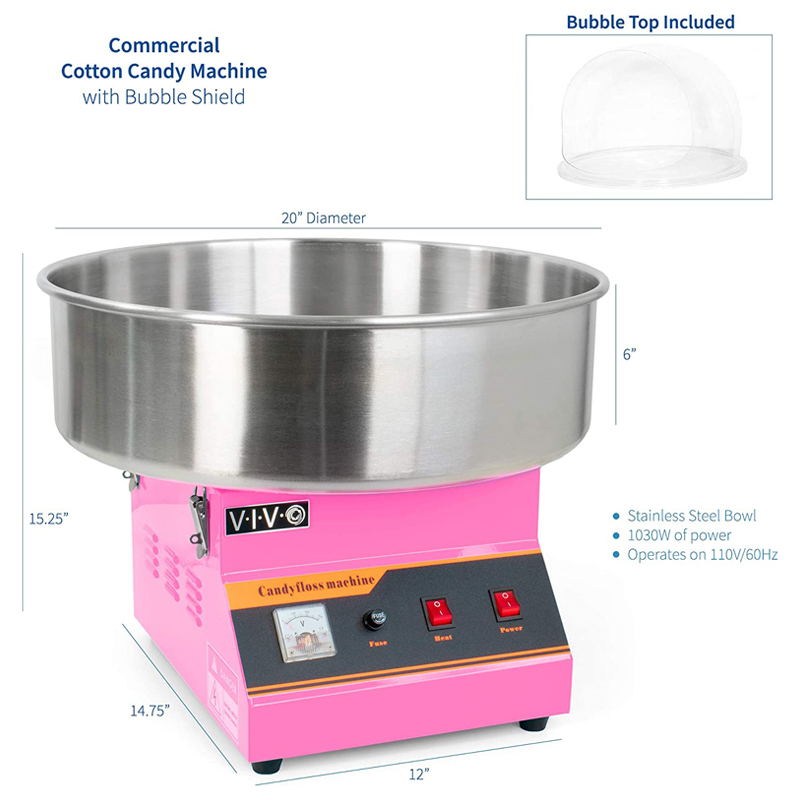 เครื่องทำสายไหมไฟฟ้าขนาดเล็กแบ - Candy Floss Machine Commercial บทวิจารณ์และราคา