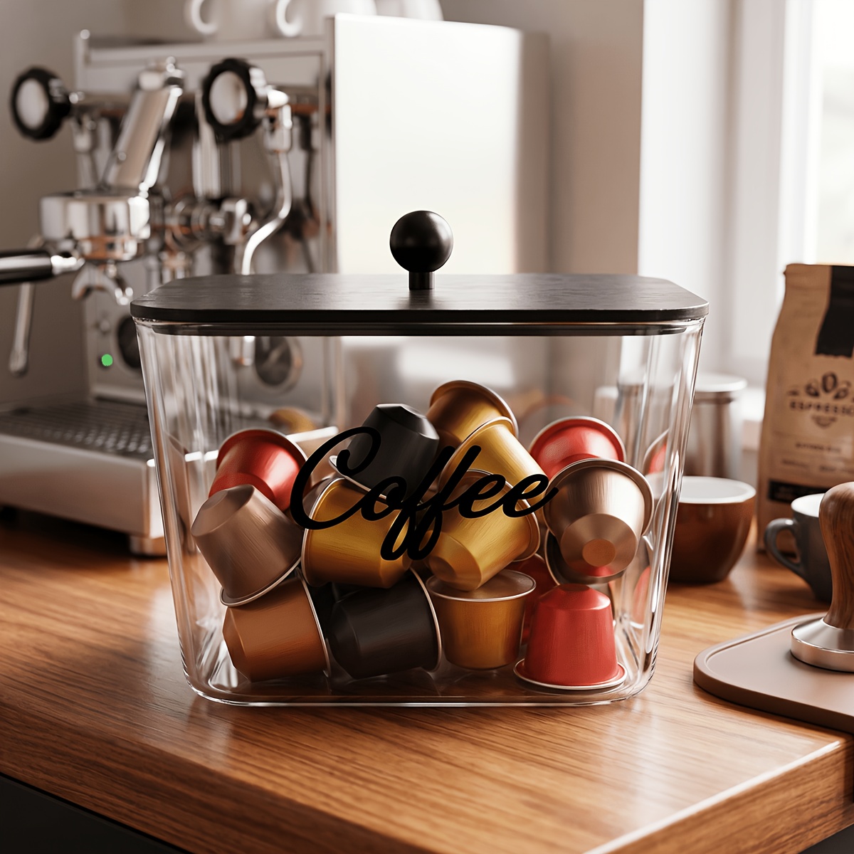 ที่ใส่ฝักกาแฟพร้อมฝาปิด กล่องเ - Commercial Kitchen Shed บทวิจารณ์และราคา