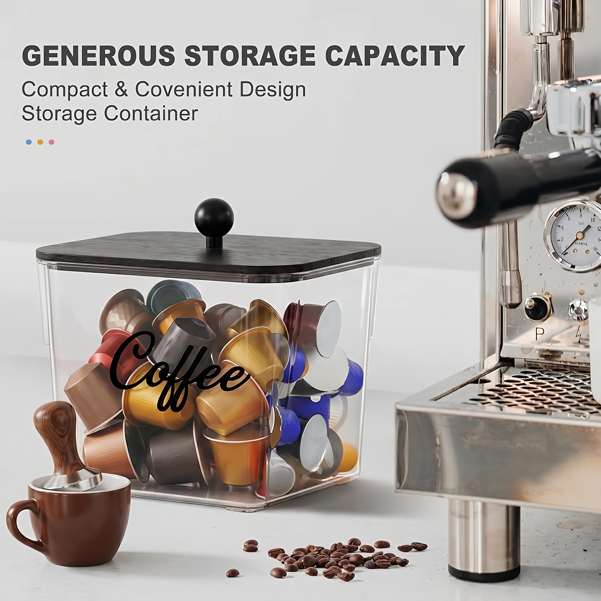 ที่ใส่ฝักกาแฟพร้อมฝาปิด กล่องเ - Commercial Kitchen Shed บทวิจารณ์และราคา