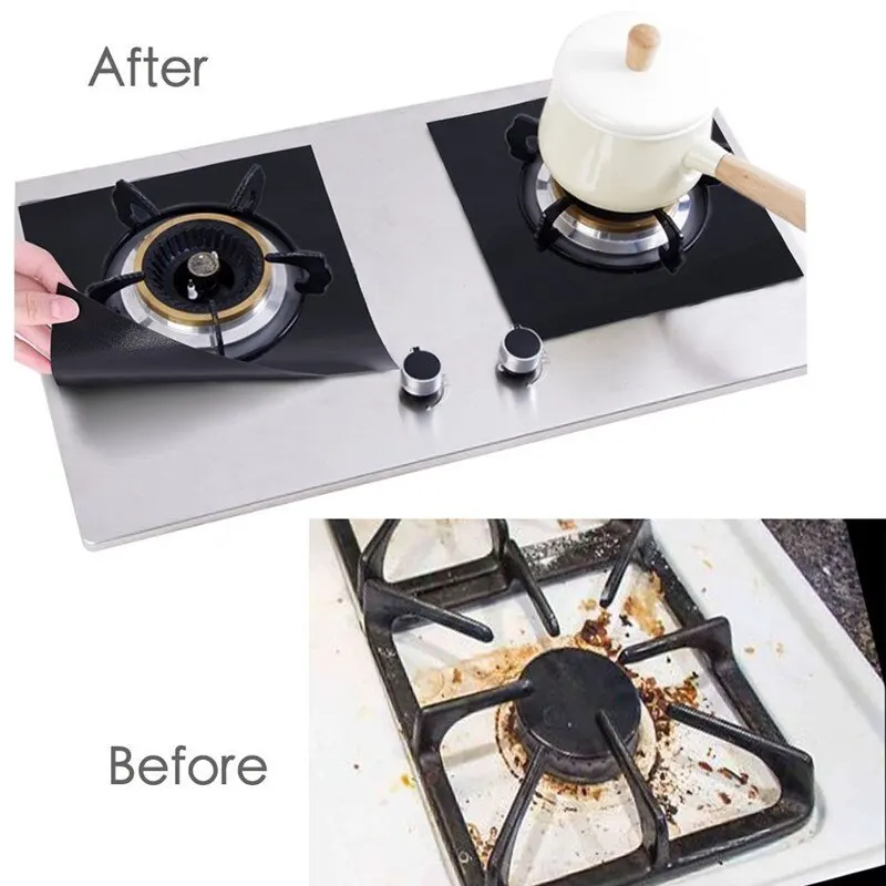 แผ่นรองกันเปื้อนเตาแก๊ส 4 ชิ้น - Commercial Kitchen Vent Hood บทวิจารณ์และราคา