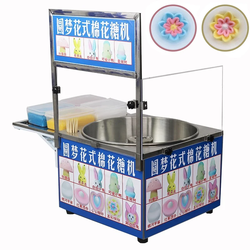 110V 220V อัตโนมัติไฟฟ้าเชิงพา - Candy Floss Machine Commercial บทวิจารณ์และราคา