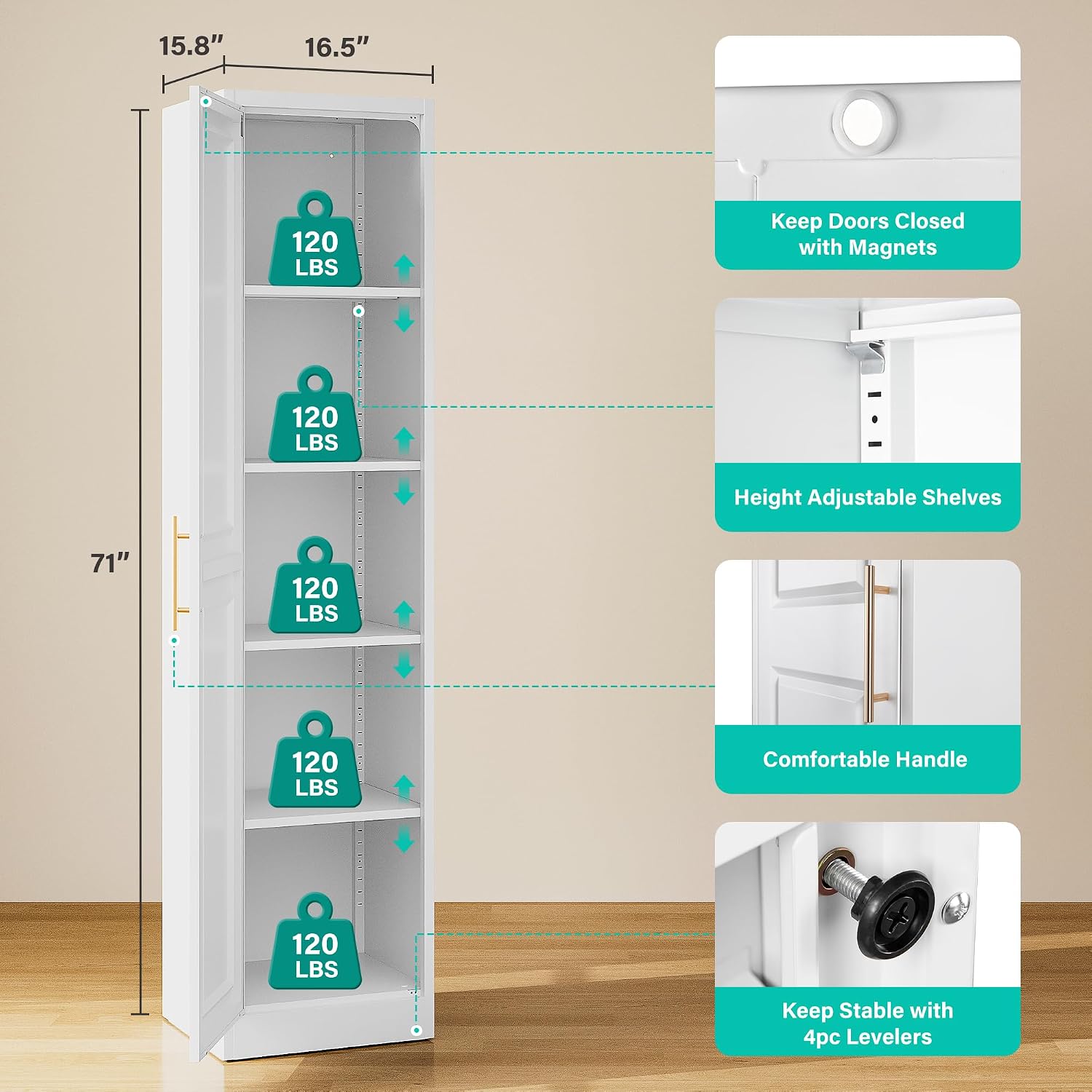 ตู้เก็บของทรงสูงแคบ ประตูเดียว - Commercial Kitchen Shed บทวิจารณ์และราคา