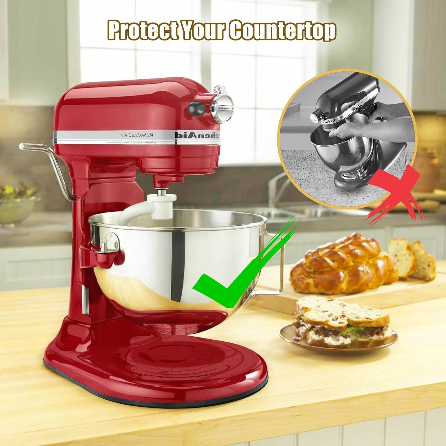เสื่อเลื่อนสำหรับ KitchenAid M - Commercial Kitchen Aid Mixer บทวิจารณ์และราคา