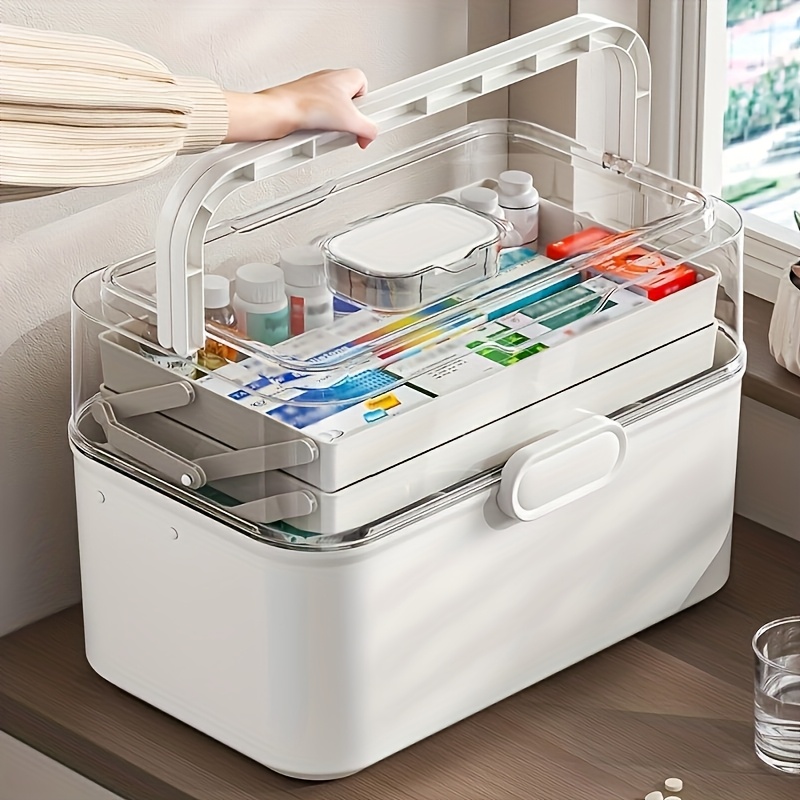 กล่องเก็บยาฝาใสความจุขนาดใหญ่/ - Commercial Kitchen Shed บทวิจารณ์และราคา
