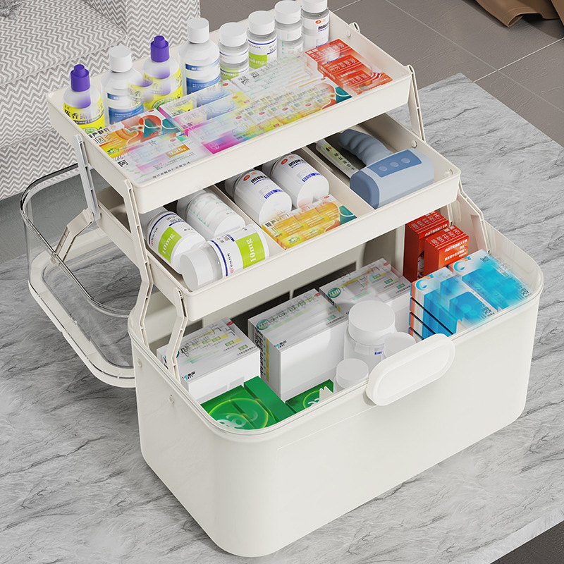 กล่องเก็บยาฝาใสความจุขนาดใหญ่/ - Commercial Kitchen Shed บทวิจารณ์และราคา