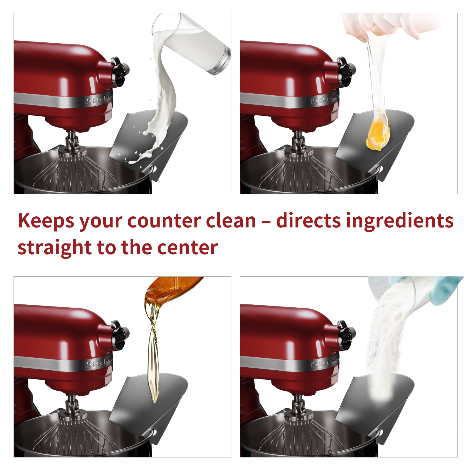 ที่กันหกของเหลวสแตนเลส 1 ชิ้น  - Commercial Kitchen Aid Mixer บทวิจารณ์และราคา