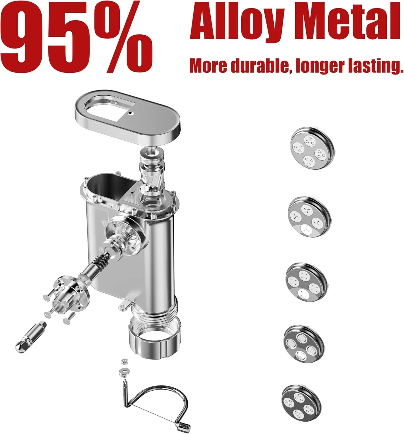 อุปกรณ์ทำพาสต้าโลหะแบบหนักพิเศ - Commercial Kitchen Aid Mixer บทวิจารณ์และราคา