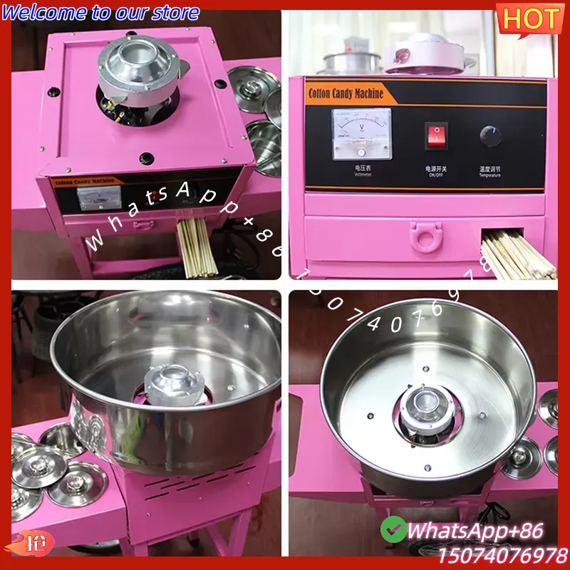 เครื่องทำสายไหมไฟฟ้าอัตโนมัติเ - Candy Floss Machine Commercial บทวิจารณ์และราคา