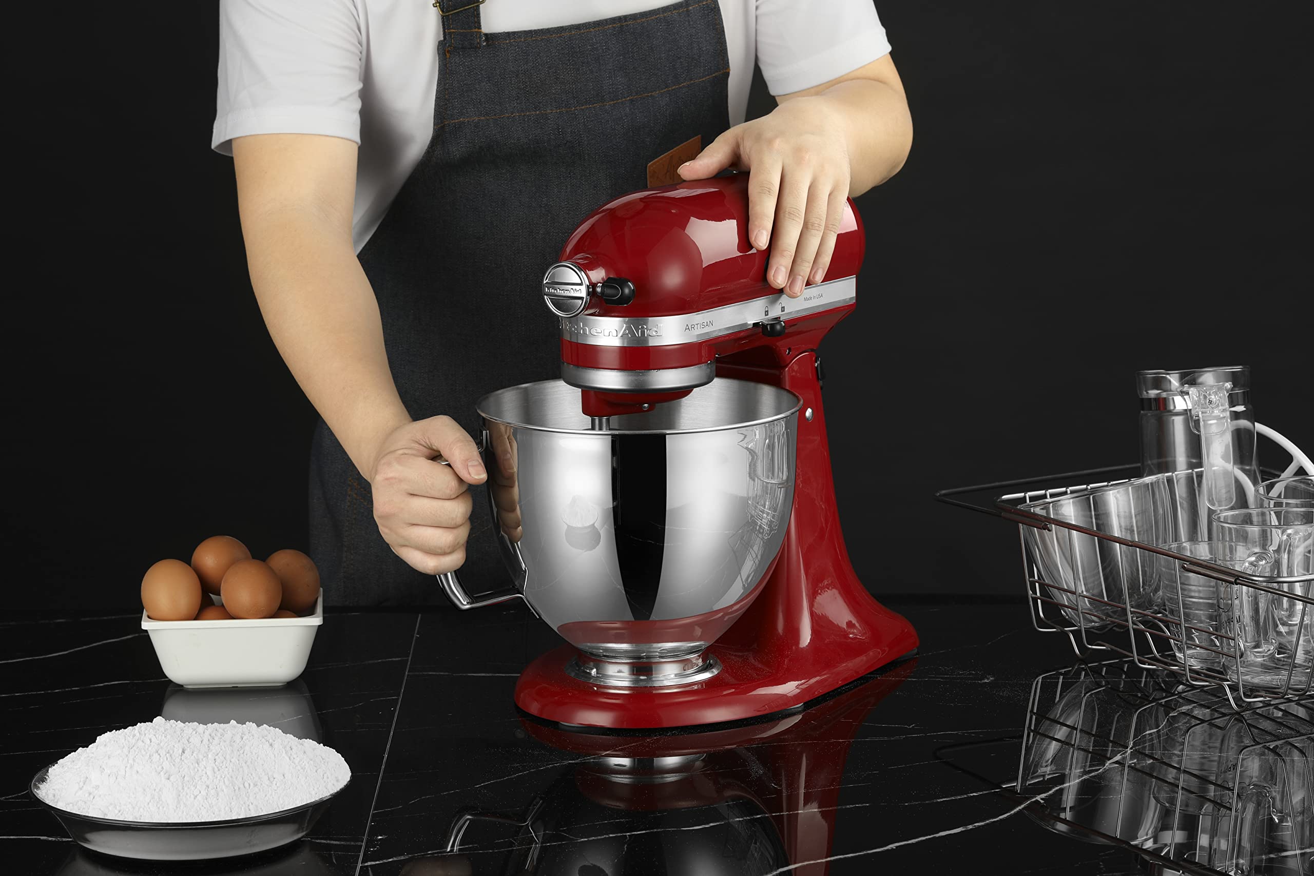 ชามผสมสแตนเลสขนาด 5 ควอร์ต ใช้ - Commercial Kitchen Aid Mixer บทวิจารณ์และราคา