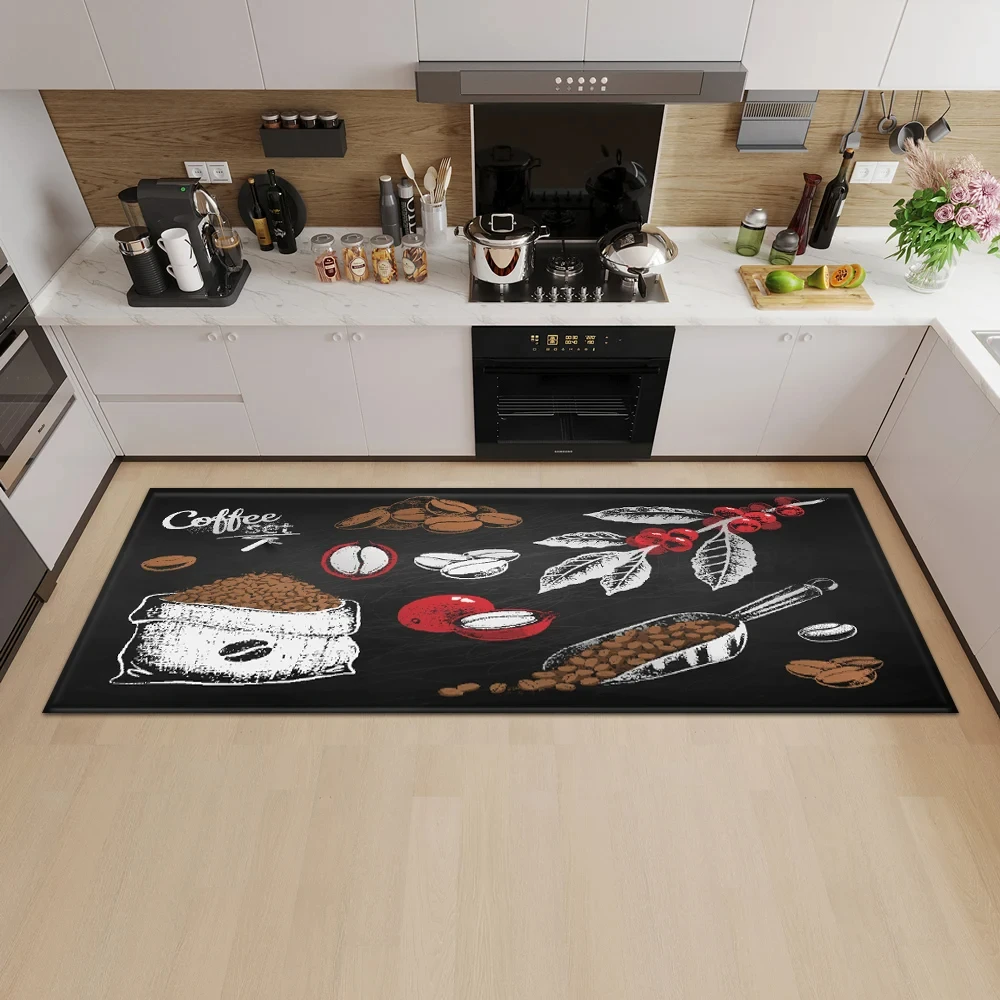 พรมปูพื้นห้องครัวลายกาแฟ พรมเช - Commercial Kitchen Non Slip Flooring บทวิจารณ์และราคา