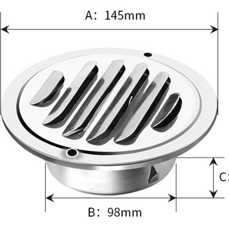 1 ชิ้น ฝาครอบสแตนเลสแบบหัวแบน  - Commercial Kitchen Vent Hood บทวิจารณ์และราคา